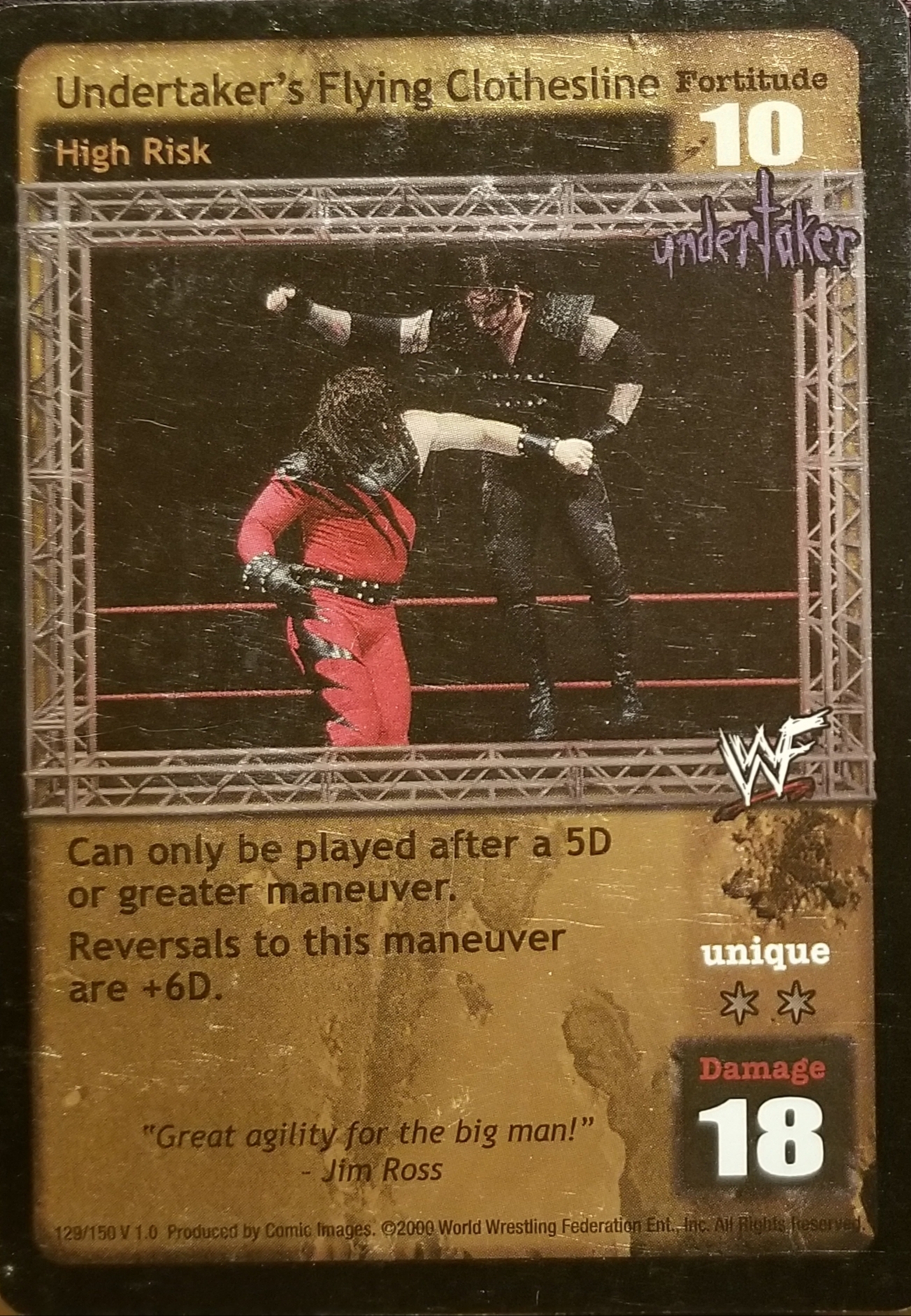 Undertakers Flying Clothesline